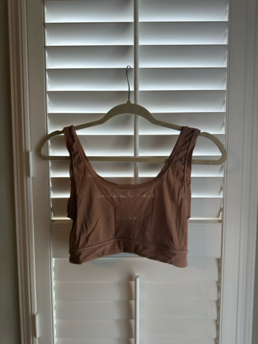 SKIMS Scoop-Neck Seamless Bralette in Mauve-Taupe